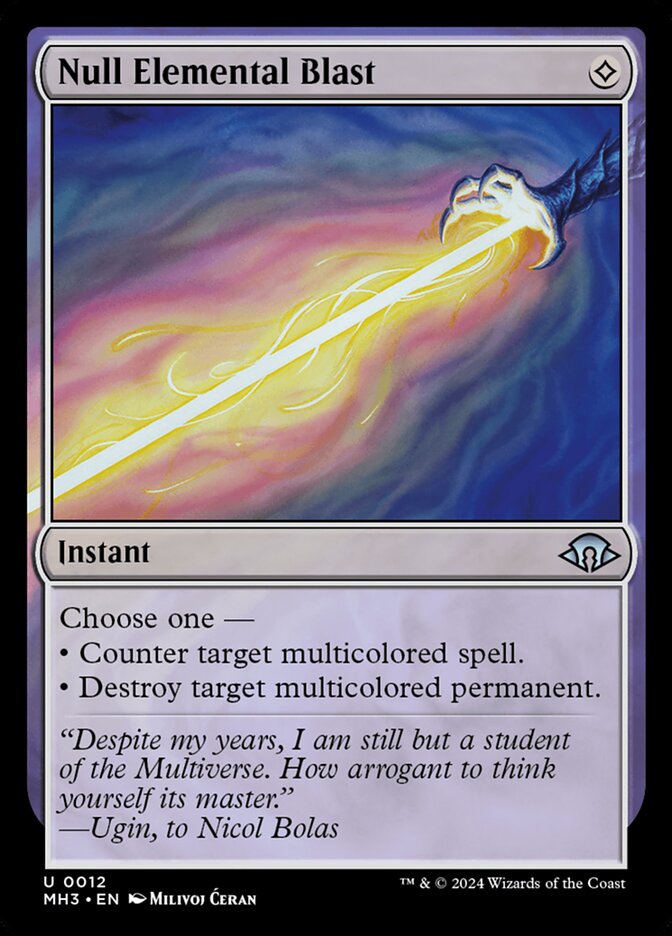 Null Elemental Blast 12 (Modern Horizons 3)  - Foil