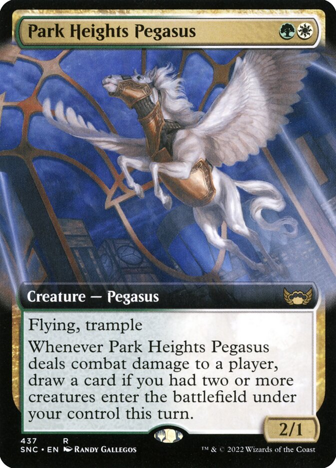 Park Heights Pegasus 437/281 (Streets of New Capenna)  - Extended Art Foil