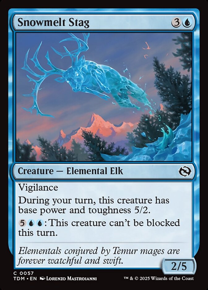Snowmelt Stag 57/291 (Tarkir: Dragonstorm)  - Foil