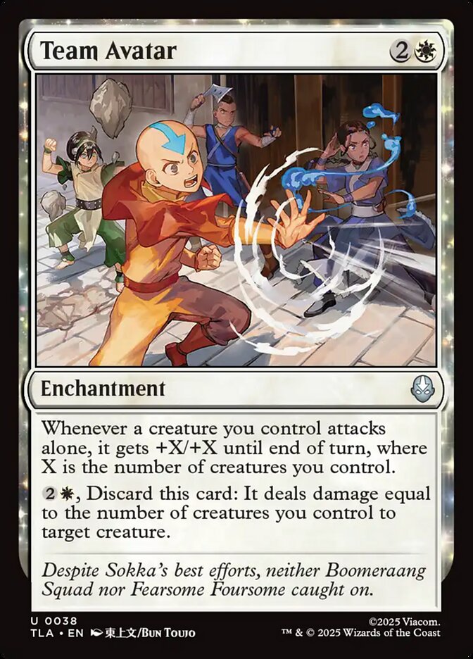 Team Avatar 38/286 (Avatar: The Last Airbender)  - Foil
