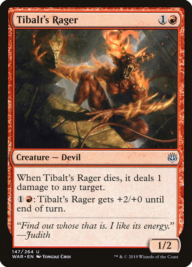 Tibalt's Rager 147/264 (War of the Spark)  - Foil
