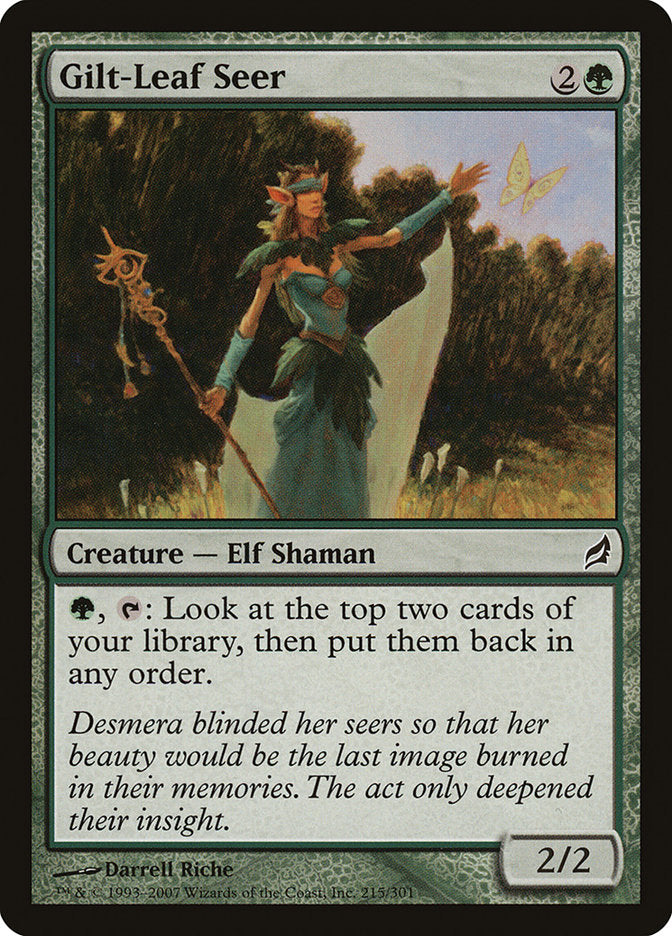 Gilt-Leaf Seer 215/301 (Lorwyn) 