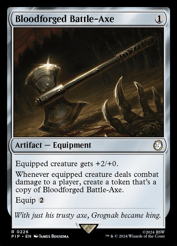 Bloodforged Battle-Axe 226/326 (Universes Beyond: Fallout) 