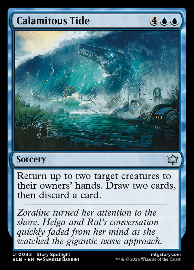 Calamitous Tide 43 (Bloomburrow) 