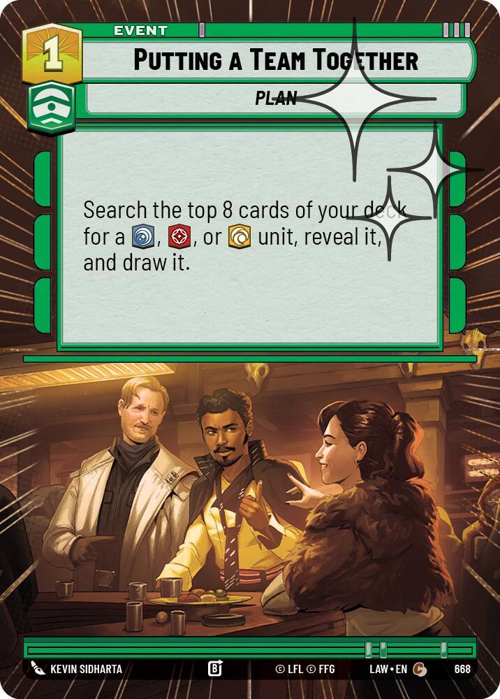 Putting a Team Together Hyperspace Foil 668 (A Lawless Time)  - Foil