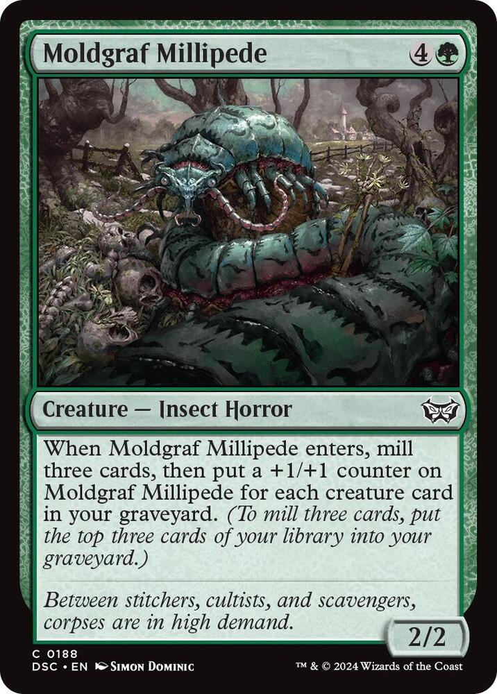 Moldgraf Millipede 188/40 (Commander: Duskmourn: House of Horror) 