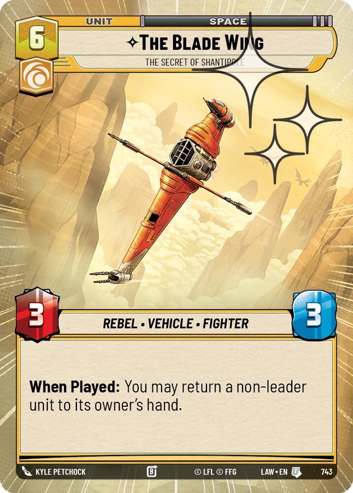 The Blade Wing The Secret of Shantipole Hyperspace Foil 743 (A Lawless Time)  - Foil