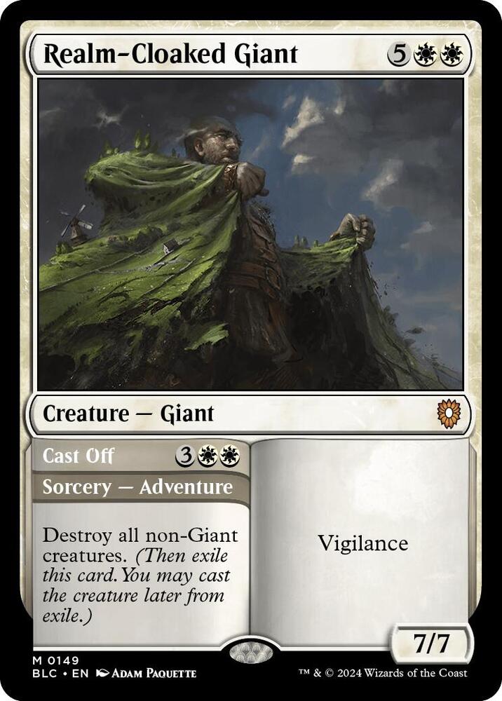 Realm-Cloaked Giant // Cast Off 149 (Commander: Bloomburrow) 