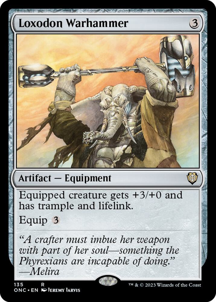 Loxodon Warhammer 135 (Commander: Phyrexia: All Will Be One) 