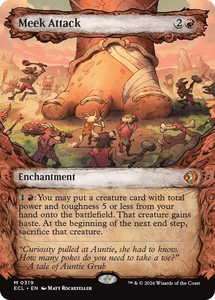 Meek Attack  319/273 (Lorwyn Eclipsed)  - Showcase Foil