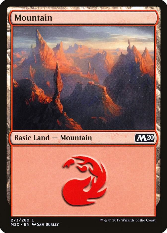 Mountain 273 (Core Set 2020)  - Foil