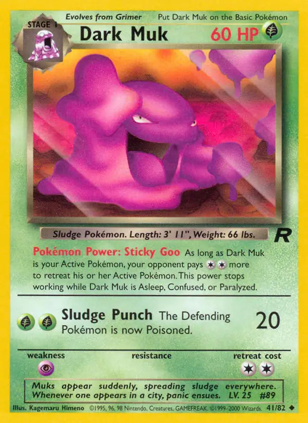 Dark Muk 41/82 (Team Rocket)  - Unlimited
