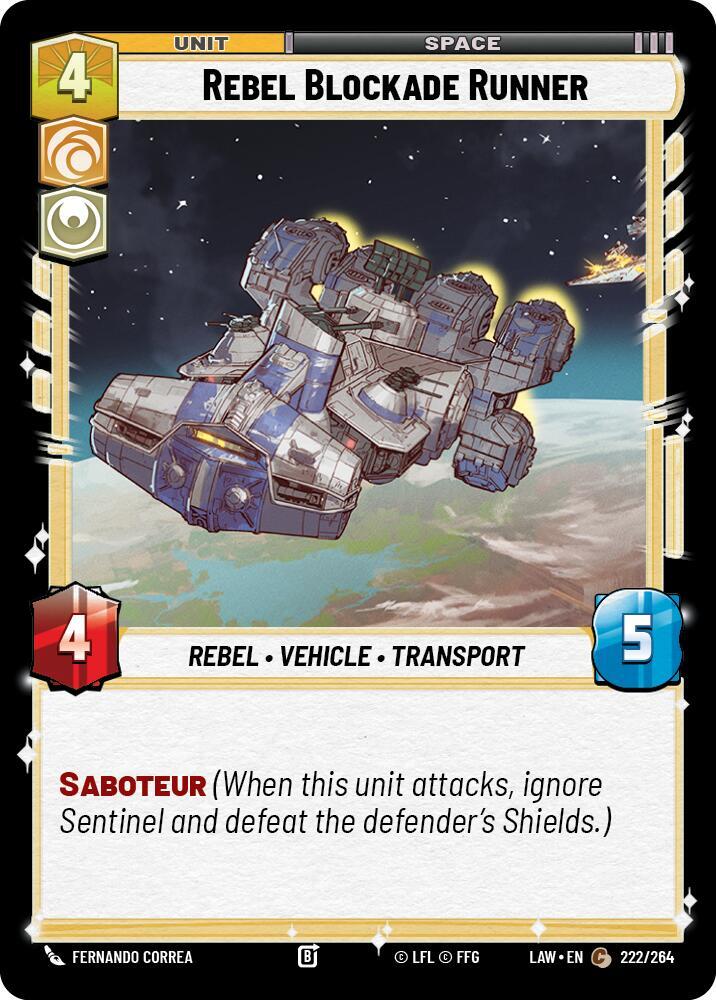 Rebel Blockade Runner 222/264 (A Lawless Time) 
