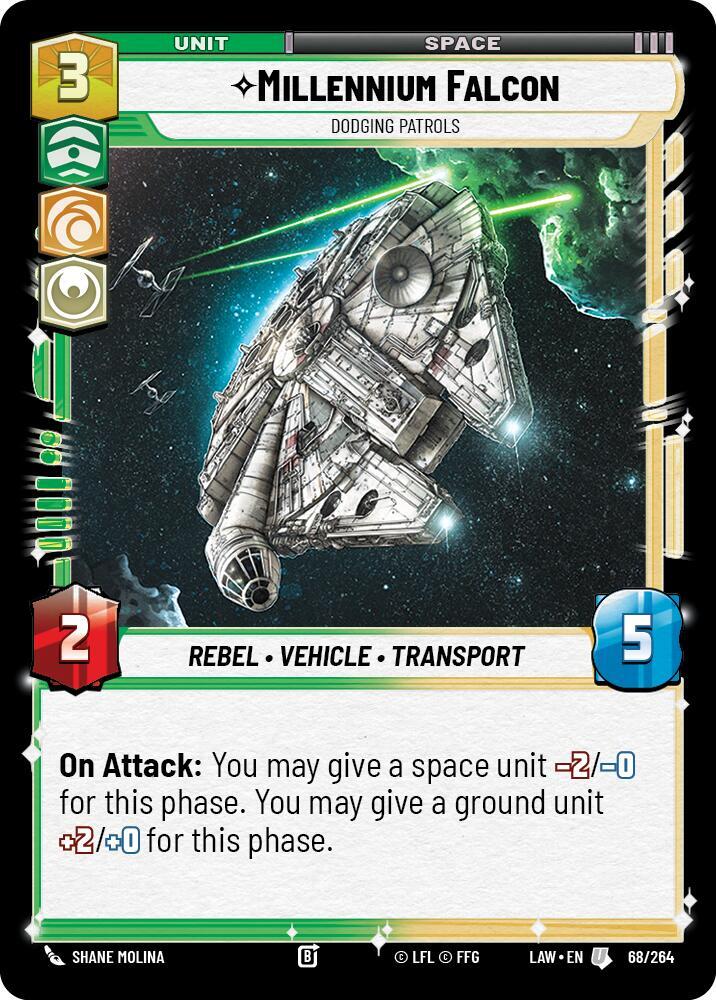 Millennium Falcon Dodging Patrols 68/264 (A Lawless Time) 