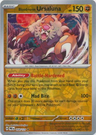 Bloodmoon Ursaluna 054/131 (SV: Prismatic Evolutions)  - Reverse Holofoil