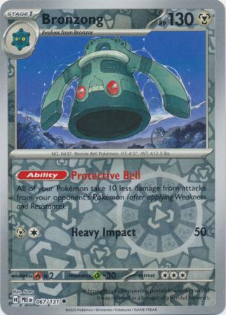 Bronzong 067/131 (SV: Prismatic Evolutions)  - Reverse Holofoil