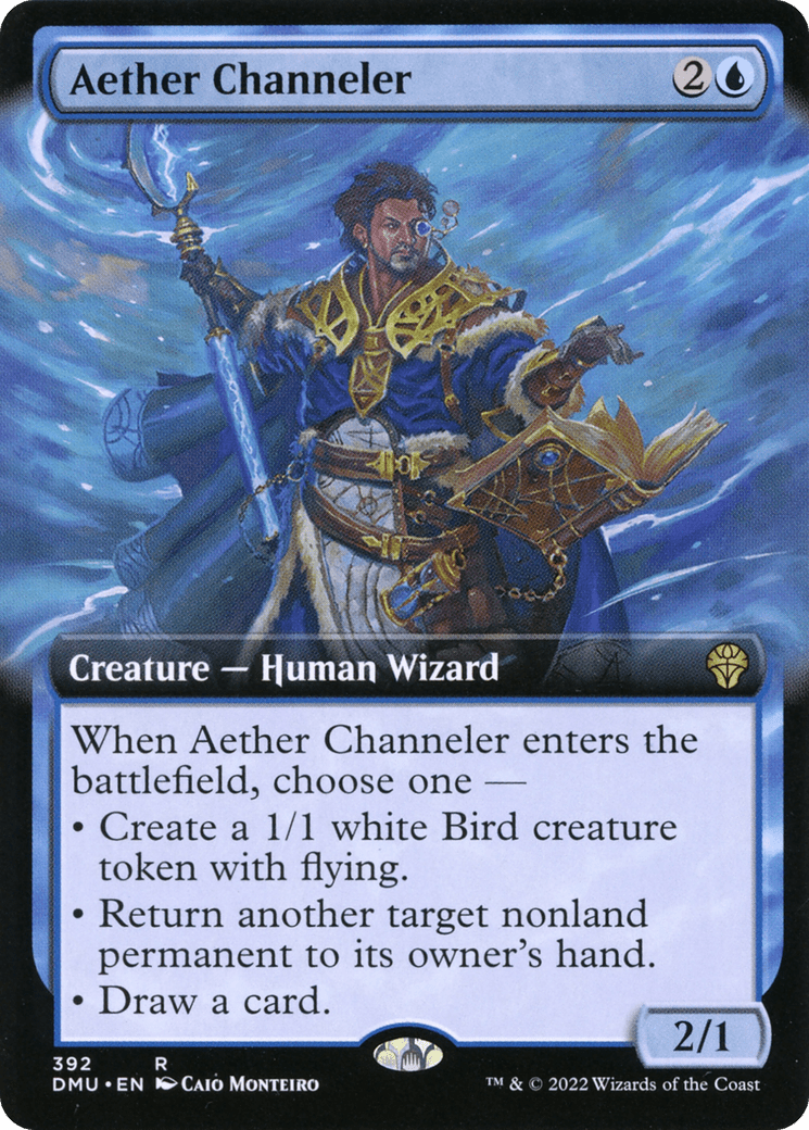 Aether Channeler (Extended Art) [Dominaria United] Foil