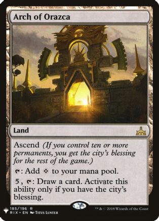 Arch of Orazca |  (185) [The List Reprints]
