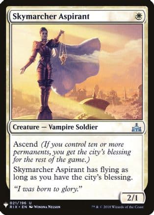 Skymarcher Aspirant |  (021) [The List Reprints]