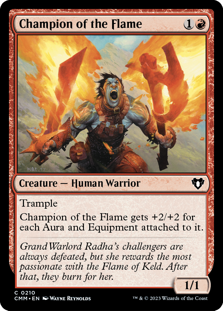 Champion of the Flame [Commander Masters] Foil