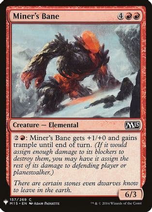 Miner's Bane |  (157) [The List Reprints]
