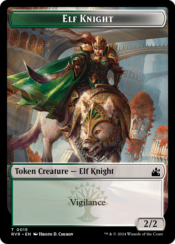 Elf Knight (TRVR-015) - Ravnica Remastered Tokens