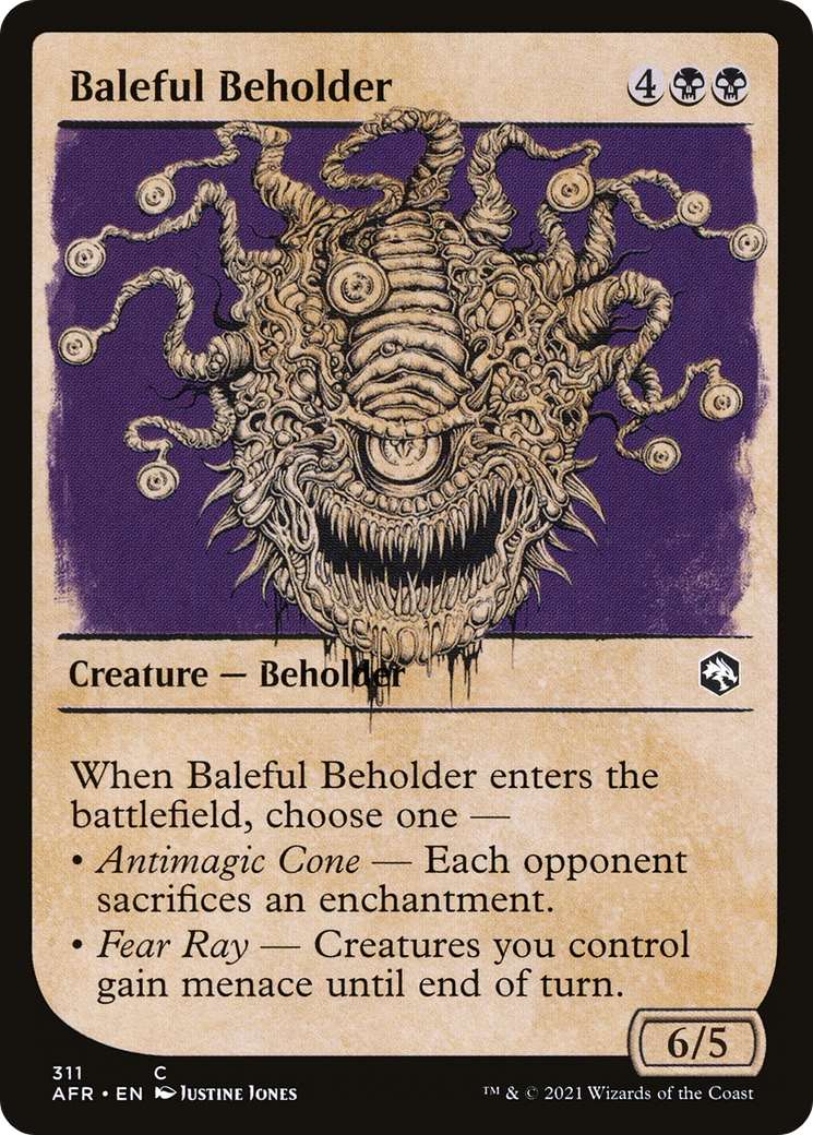 Baleful Beholder (Showcase) [Dungeons & Dragons: Adventures in the Forgotten Realms] Foil
