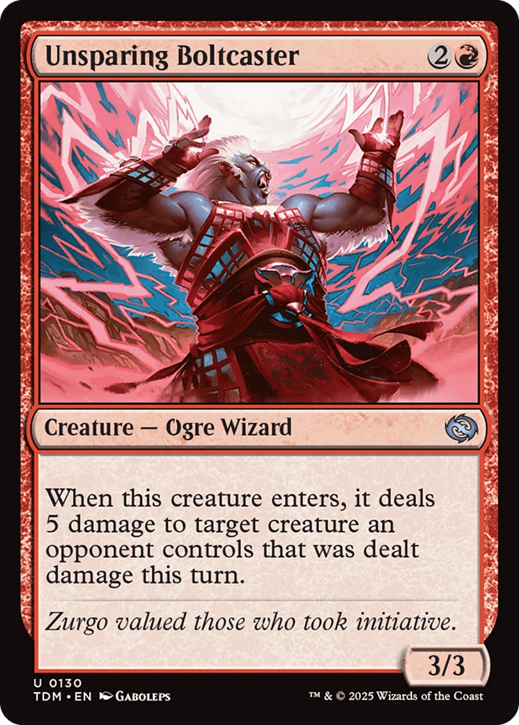 Unsparing Boltcaster (130) [Tarkir: Dragonstorm]