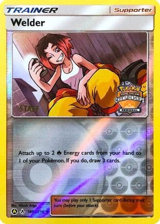 Welder (Regional Championships) [Staff] 189a/214 - League & Championship Cards Reverse Holofoil