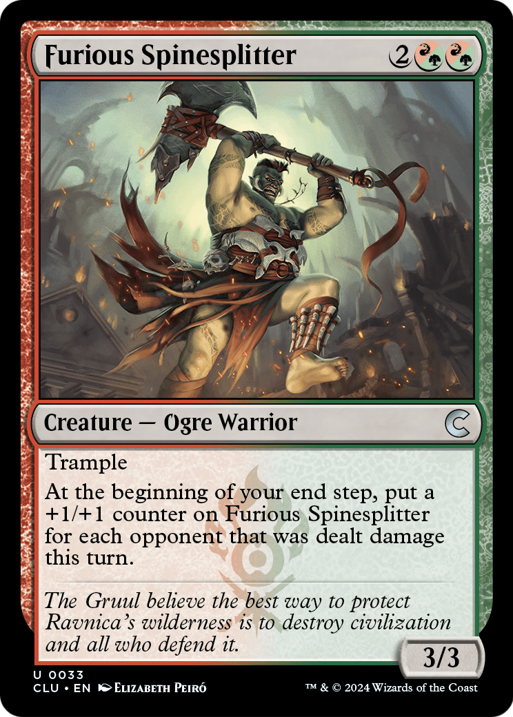 Furious Spinesplitter [Ravnica: Clue Edition]
