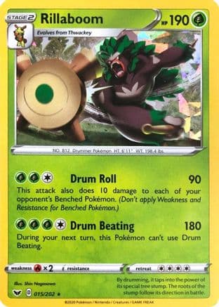 Rillaboom (Cracked Ice Holo) 15/202 - Deck Exclusives Holofoil