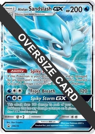 Alolan Sandslash GX SM236 SM236- Jumbo Cards Holofoil
