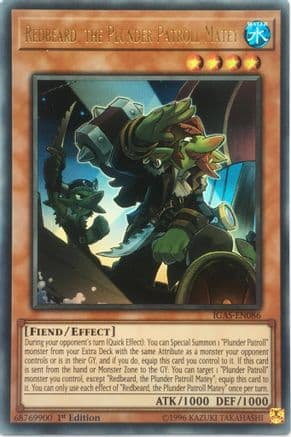 Redbeard, the Plunder Patroll Matey [IGAS-EN086] Ultra Rare