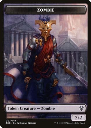 Zombie // Satyr Double-Sided Token |  Foil (7 // 9) [Theros Beyond Death Tokens]