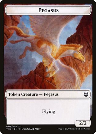 Pegasus // Satyr Double-Sided Token |  Foil (3 // 9) [Theros Beyond Death Tokens]