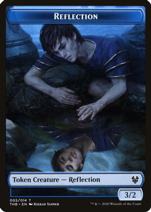 Reflection // Satyr Double-Sided Token |  Foil (5 // 9) [Theros Beyond Death Tokens]