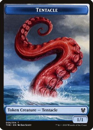 Tentacle // Satyr Double-Sided Token |  Foil (6 // 9) [Theros Beyond Death Tokens]