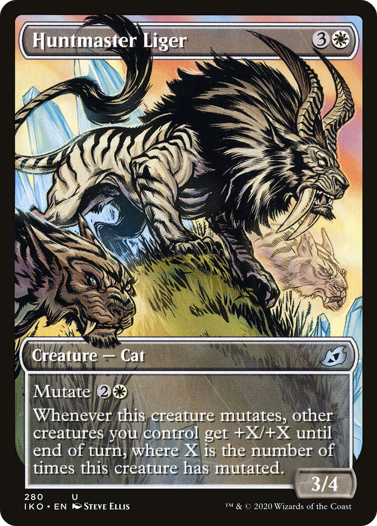 Huntmaster Liger (Showcase) [Ikoria: Lair of Behemoths] Foil