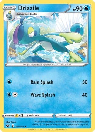Drizzile 057/202 - SWSH01 Sword & Shield Base Set Reverse Holofoil