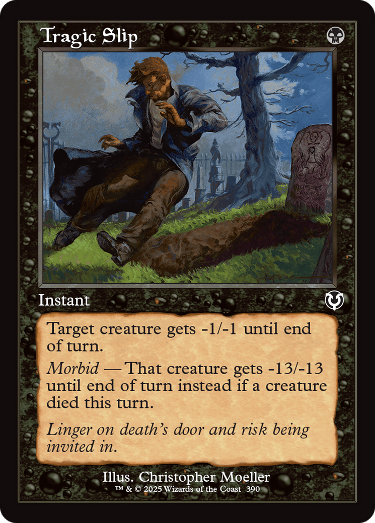 Tragic Slip (Retro Frame) (-390) [Innistrad Remastered]  Foil