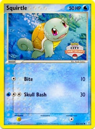 Squirtle (City Championships) 63/100 - League & Championship Cards