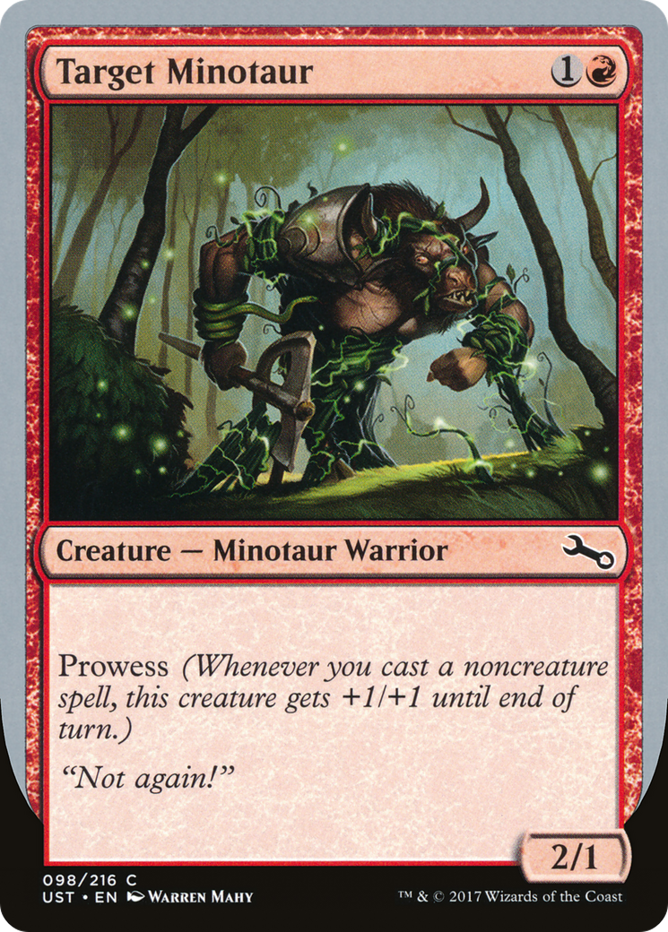 Target Minotaur (Vine Art) [Unstable] Foil