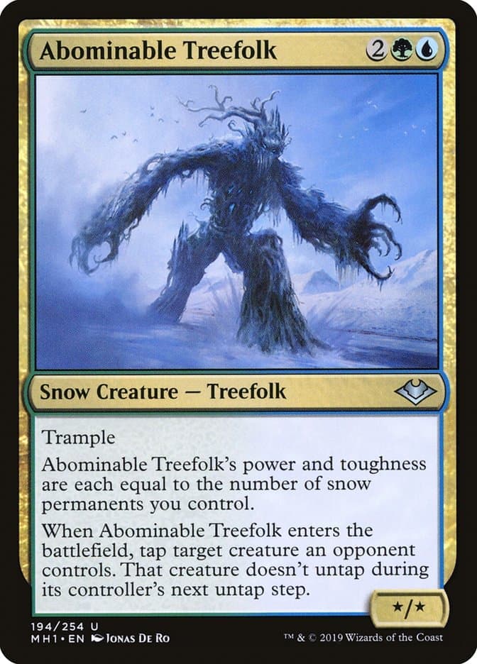 Abominable Treefolk [Modern Horizons] Foil