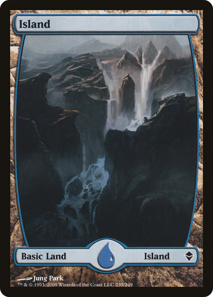 Island (235) [Zendikar] Foil