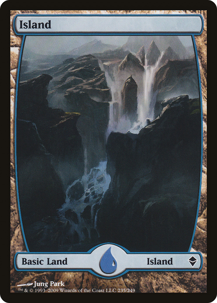 Island (235) [Zendikar] Foil