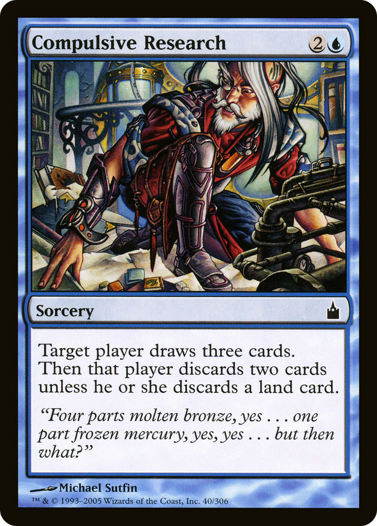 Compulsive Research [Ravnica: City of Guilds] Foil