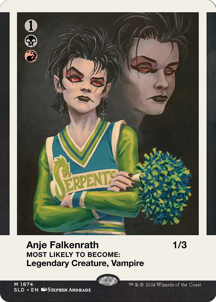 Anje Falkenrath // Anje Falkenrath (1874) [Secret Lair Drop]  (Borderless) Foil