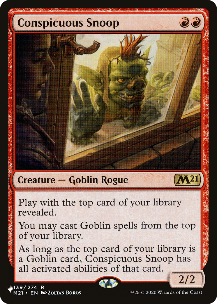 Conspicuous Snoop |  (M21-139) [The List]