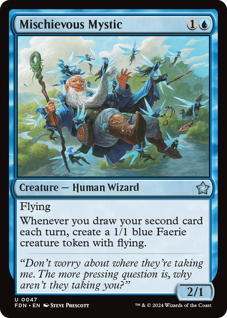 Mischievous Mystic (FDN-047) - Foundations Foil