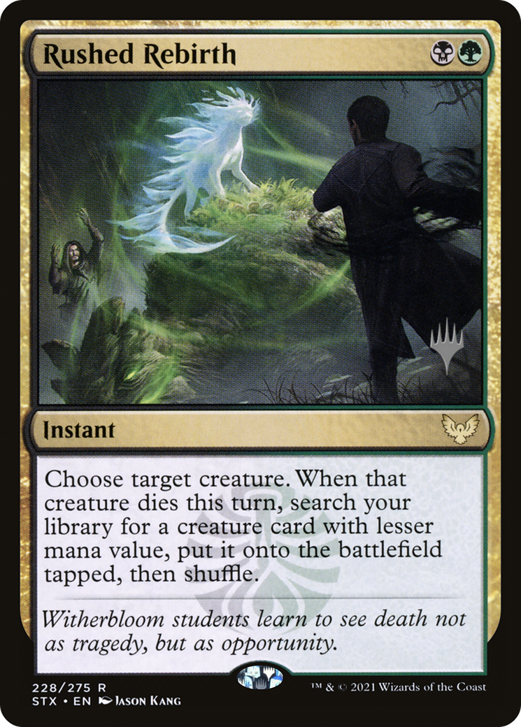 Rushed Rebirth (Promo Pack) [Strixhaven: School of Mages Promos] Foil